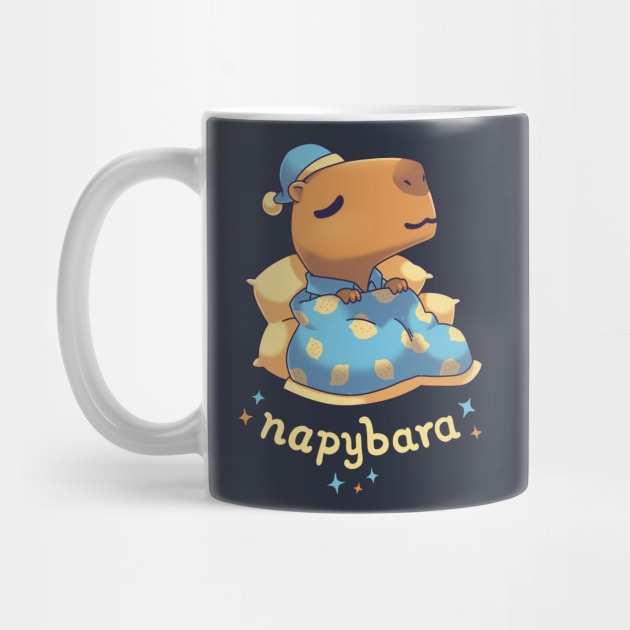 Napybara cute capybara nap by Geekydog